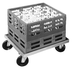 Thumbnail image #6 for Channel Manufacturing Aluminum Glass Rack / Milk Crate Dolly for One 20 x 20 Rack, 22 x 22 x 7.5 In.