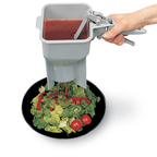 Thumbnail image #2 for Vollrath Sauce Boss® 2800-31 48 oz. Gray Portion Control Condiment Pump Dispenser with Legs and Clear Lid