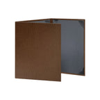 Thumbnail image #1 for Risch Chesterfield CH-3V 8.5X11 Padded Faux-Leather Triple-Fold Menu Cover, 8-1/2" x 11", Ostrich Texture Case of 25
