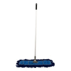 Thumbnail image #1 for Omcan 80875 Microfiber Dust Mop, 24" wide microfiber head, with 60" aluminum handle, washable & reusable