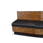 Thumbnail image #1 for JustChair Manufacturing JBSB-WPF-36-GR1/COM Banquette Booth, 36"H, Wood Frame and Back, Removable Upholstered Seat