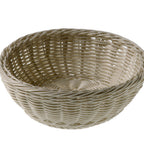 Thumbnail image #1 for Tableware Solutions USA Leone T0529.T Round Polypropylene Fast Food Basket, 7.8 in Diameter x 2.5 in High, Turtledove