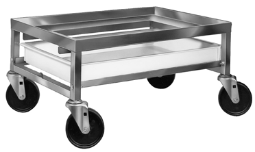 Product image #7 for Stainless Steel Poultry Crate Dolly with Drip Pan and 5-Inch Swivel Casters