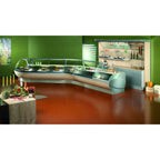 Thumbnail image #2 for GTI Designs Prestige PRC-150 Refrigerated Deli Display Case, 59 in, Curved Glass, Self-Contained, Full Service, White