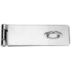 Thumbnail image #1 for AllPoints Foodservice Parts & Supplies 266153 Commercial Refrigeration Door Hasp, Stainless Steel, 4-1/2"L x 1-1/2"W