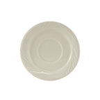 Thumbnail image #1 for Tuxton China Monterey YEE-054 Ceramic Saucer, 5.5-Inch Round, Embossed Case of 3 Dozen