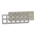 Thumbnail image #1 for JB Prince Fantes U692 Ravioli Maker, Cast Aluminum, 10 Cavities, 2-1/2 in Squares, Includes Plastic Pusher Tray