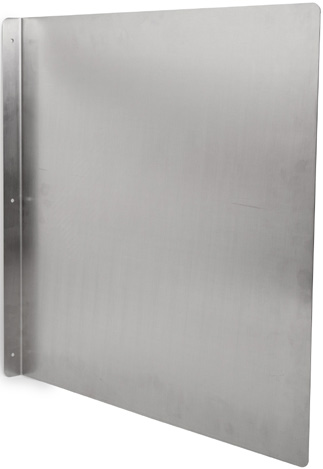 Product image #3 for John Boos 24-Inch x 24-Inch Wall-Mounted Side Splash for Hand Sinks, 18/300 Stainless Steel