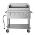 Thumbnail image #5 for KoolMore Commercial Outdoor Mobile 5-Burner Propane Charbroiler Grill with Pizza Oven