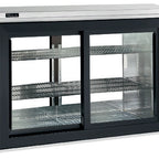 Thumbnail image #6 for Perlick Corporation SDPR48 48-Inch 2-Section Pass-Thru Remote-Refrigerated Back Bar Cabinet with 4 Sliding Glass Doors