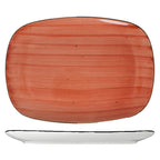 Thumbnail image #1 for International Tableware Rotana RT-14-RU Ceramic Ruby Oval Platter, 14" x 9-1/2", Rimmed
