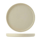 Thumbnail image #1 for Tuxton China Zion VYAS064 Round Porcelain Plate, 6-1/2 inch, Deep Rim, Matte Beige Case of 2 Dozen