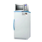 Thumbnail image #1 for Summit Commercial MOMCUBE™ MLRS8MCLK-SCM1000SS Breast Milk Refrigerator with Microwave, 8 cu. ft., 4 Lockers, 23-3/8"W