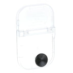 Thumbnail image #1 for AllPoints Foodservice Parts & Supplies Server 281749 Transparent Hinged Lid with Plastic Knob for Plastic Fountain Jar, 7" x 4-1/2" x 5"