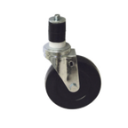 Thumbnail image #1 for Component Hardware CMS3-4KPN 4-Inch Rubber Swivel Stem Caster, No Brake, 250-lb Capacity