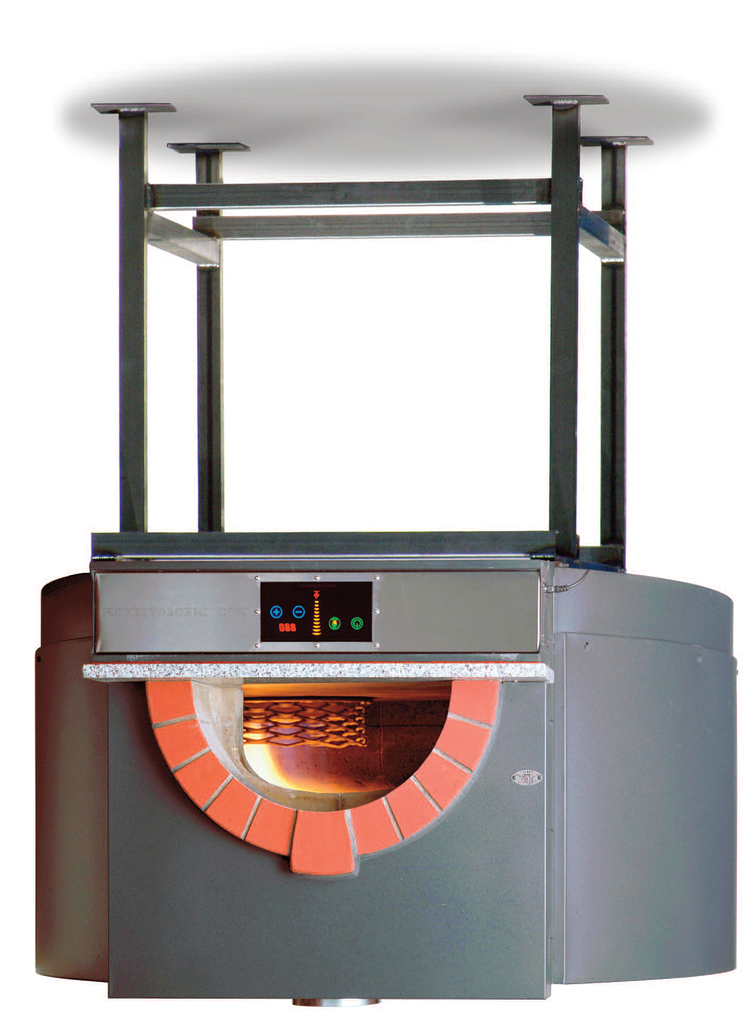 Product image #5 for Morello Forni PG150 Gas-Fired Round Stone Hearth Pizza Oven with Stand, 59-Inch Cooking Diameter
