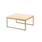 Thumbnail image #2 for Steelite International Creations Buffet 7364MW337 Rectangular Buffet Riser, Pivot, Champagne Metal, 11.5 x 13.875 x 6 in
