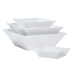 Thumbnail image #1 for G.E.T. Siciliano ML-281-W Square Melamine Bowl, 2.3 qt, 9 x 2-1/2 in, White Case of 12