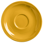 Thumbnail image #1 for Libbey Cantina 903033201 Porcelain Saucer, 6-1/4" Diameter, Round, Saffron