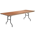 Thumbnail image #1 for Flash Furniture XA-3696-P-GG Folding Rectangular Banquet Table, 96"W x 36"D, 3/4" Plywood Top