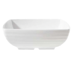 Thumbnail image #1 for G.E.T. GET ML-68-W . . Square Melamine Bowl, 3 qt, 10-1/2 x 2-3/4 in H, White Case of 6