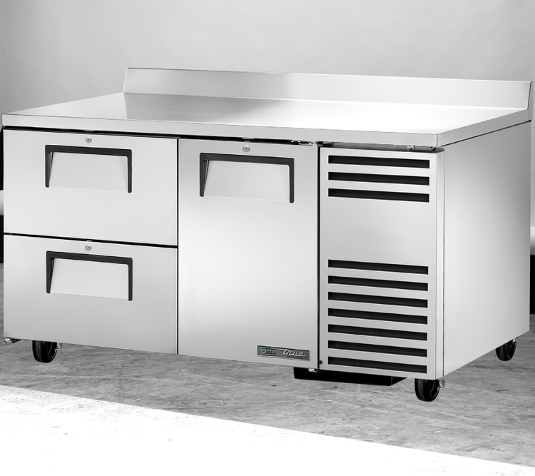 Product image #6 for True 60-1/4 Inch Deep Worktop Refrigerator with 1 Door and 2 Drawers