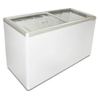 Thumbnail image #1 for Excellence Commercial Products EURO-16HC Commercial Ice Cream Display Chest Freezer, 15.5 cu. ft., 2 Sliding Glass Doors, White