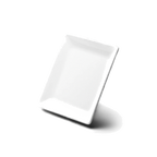 Thumbnail image #1 for G.E.T. Squared - EGS D77SQ-W 7-Inch White Square Coupe Melamine Plate Case of 6