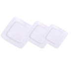 Thumbnail image #1 for Tableware Solutions USA William Fine Bone JX34-A001-05 Bone China Plate, 11-inch Square, Wide Rim, White Case of 12