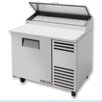 Thumbnail image #5 for True Mfg. - General Foodservice TPP-AT-44-HC 44-3/4-Inch 1-Door Pizza Prep Table with 6-Pan Rail and Cutting Board