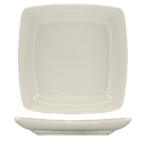 Thumbnail image #1 for International Tableware Roma RO-7S 7-Inch Square Ceramic Plate with Rolled Edge, American White Case of 2 Dozen
