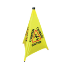Thumbnail image #1 for Thunder Group PLFCS332 Pop-Up Wet Floor Safety Cone, 31"H, Triangular, Reflective, Bright Yellow Case of 24