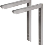Thumbnail image #1 for Vulcan WALLMNT-CHRBKR-QS-PLATINUM Wall-Mount Brackets, Stainless Steel Set (Requires Stainless Steel Bottom Panel)