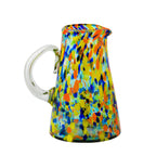 Thumbnail image #1 for Ten Strawberry Street Carnival 7MCR273 Hand-Blown Mexican Glass Pitcher with Handle, No Lid
