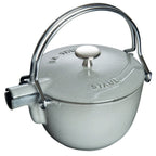 Thumbnail image #1 for Zwilling J.A. Henckels Staub® 1004028 Enameled Cast Iron Teapot/Kettle, 1 qt., with Tea Ball, Graphite Grey