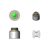 Thumbnail image #2 for T&S Brass B-0199-07-WS Vandal-Resistant Faucet Aerator, 1.5 GPM, 3/8" NPSM Male Threads