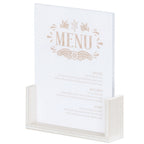 Thumbnail image #1 for Cal-Mil Vista 28622-811-141 U-Frame Menu Card Holder, 12 x 9 x 2"H, HDPE, Coastal Case of 6