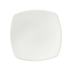 Thumbnail image #1 for G.E.T. Corona, Asia PA1101912812 Porcelain Square Plate, 10-5/8", Rolled Edge, Geometric Line, Bright White 1 Dozen