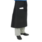Thumbnail image #1 for Chef Revival 607BA2-BK Bistro Apron, 28" x 34", 2 Pockets, Poly/Cotton Twill, Black