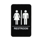 Thumbnail image #1 for TableCraft Products Cash & Carry 695633 Restroom Women/Men Sign, 6 x 9 in, Braille/Tactile, Adhesive-Backed Case of 72