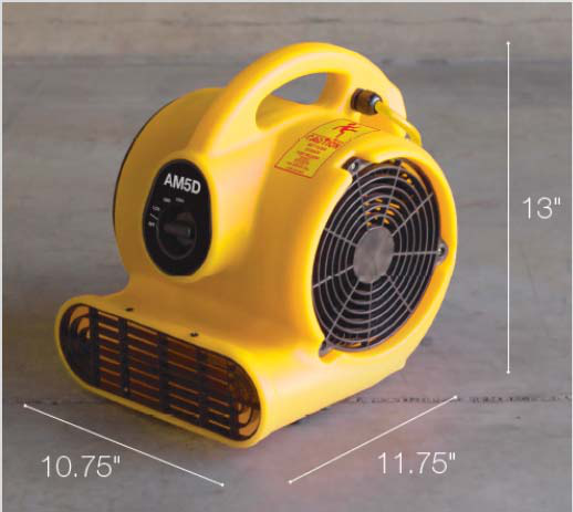 Product image #5 for Bissell Big Green Commercial AM5D 3-Speed Stackable Floor Dryer Air Mover