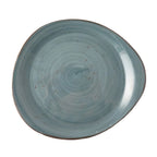 Thumbnail image #1 for Tableware Solutions USA Rustics by Continental 30PEB231-03 Oblong China Plate, 12 x 11 in, Blue Pebble Case of 12