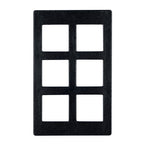 Thumbnail image #1 for G.E.T. Bugambilia T0A19-MOD Single Tile, 20-13/16 x 12-3/4 in, Cast Aluminum, Resin-Coated, 6 Square Openings, Smooth