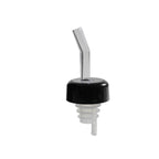 Thumbnail image #1 for Thunder Group PLPR700CL Free-Flow Liquor Pourer, Black Collar, Standard 750 mL Bottle, Plastic, Clear Spout Case of 48