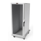 Thumbnail image #1 for Lockwood Manufacturing CA55-ES32-CD-L Mobile Enclosed Transport Cabinet, Aluminum, Non-Insulated, Clear Left-Hinged Door, 32 18 x 26-Inch Pans