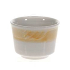 Thumbnail image #1 for Vertex China Sausalito SAU-4-Y 7 oz Pumpkin China Bouillon Cup with Sculpted Lines Case of 3 Dozen
