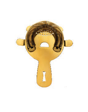 Product image #2 for Barfly Heavy-Duty 4-Prong Spring Bar Strainer with Replaceable Spring, 5-5/8 Inch, Gold-Plated