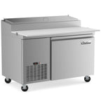 Thumbnail image #1 for USR Brands Coldline CPT-44 Refrigerated Pizza Prep Table, 44"W, 1 Solid Door, 20" Poly Cutting Board Work Surface
