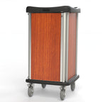 Thumbnail image #1 for Dinex Phantom DXPPHPT16MP Meal Delivery Cart, 16-Tray, Pass-Through, Self-Latching Door, Maple, 8" Casters