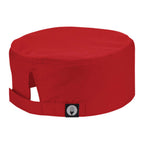 Thumbnail image #1 for Chef Works DFCV-RED-0 Chef Beanie, Red, Poly/Cotton, Mesh Top, Adjustable Closure